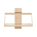 Wood wall hylle 24x18x30 cm natur