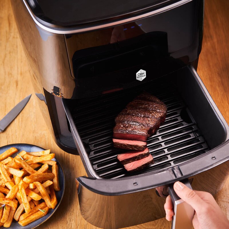 Easy Fry 3-i-1 steam+ svart airfryer 6,5L svart