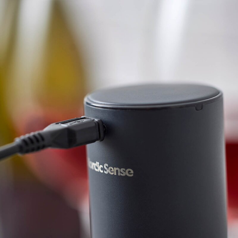 Vinåpner batteridrevet rustfritt stål matt svart