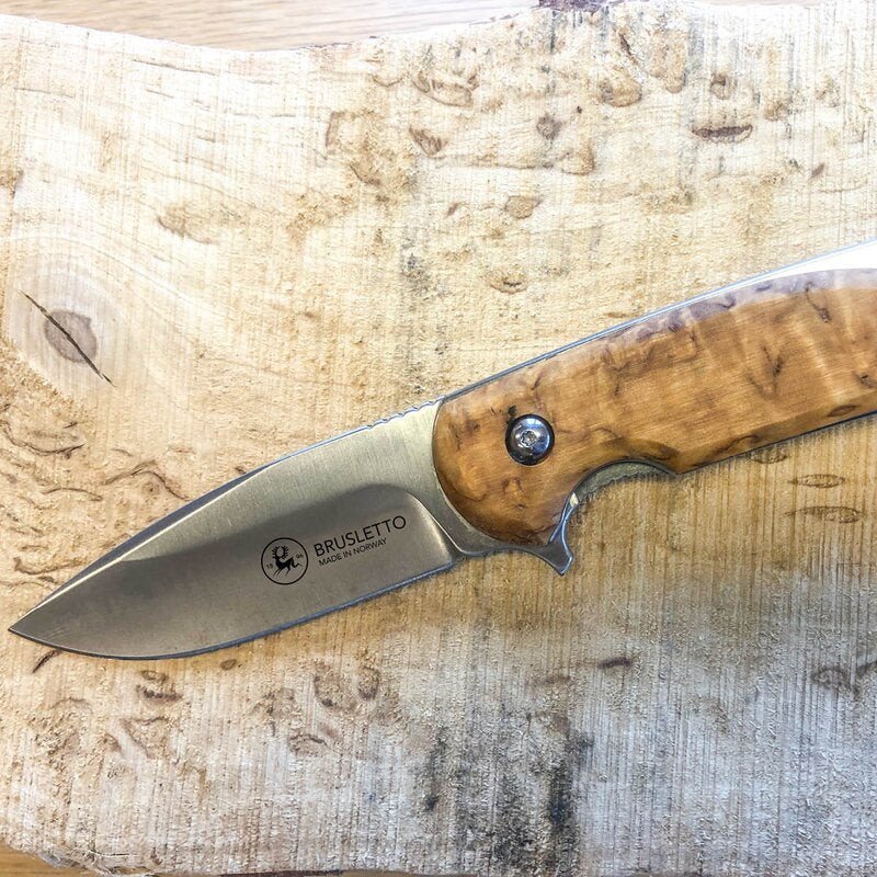 Natten foldekniv 21 cm masurbjørk