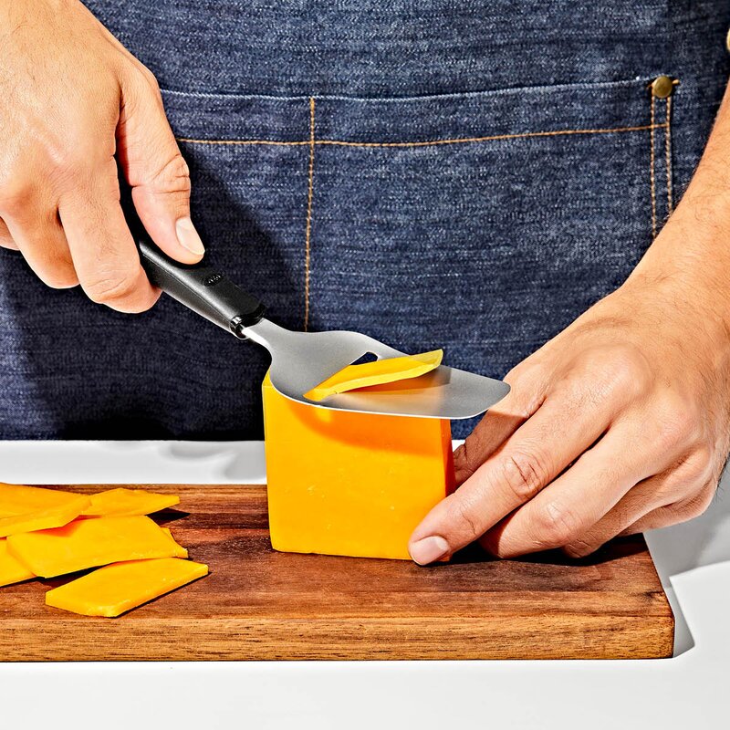 Ostehøvel 22,5 cm rustfritt stål/svart