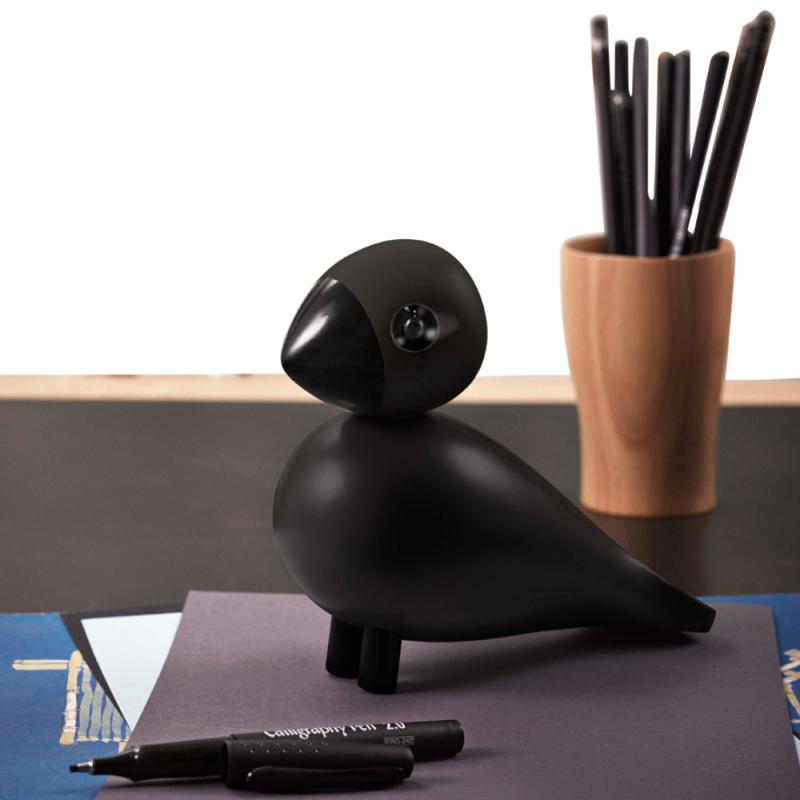 Sangfugl Ravn 15 cm svart