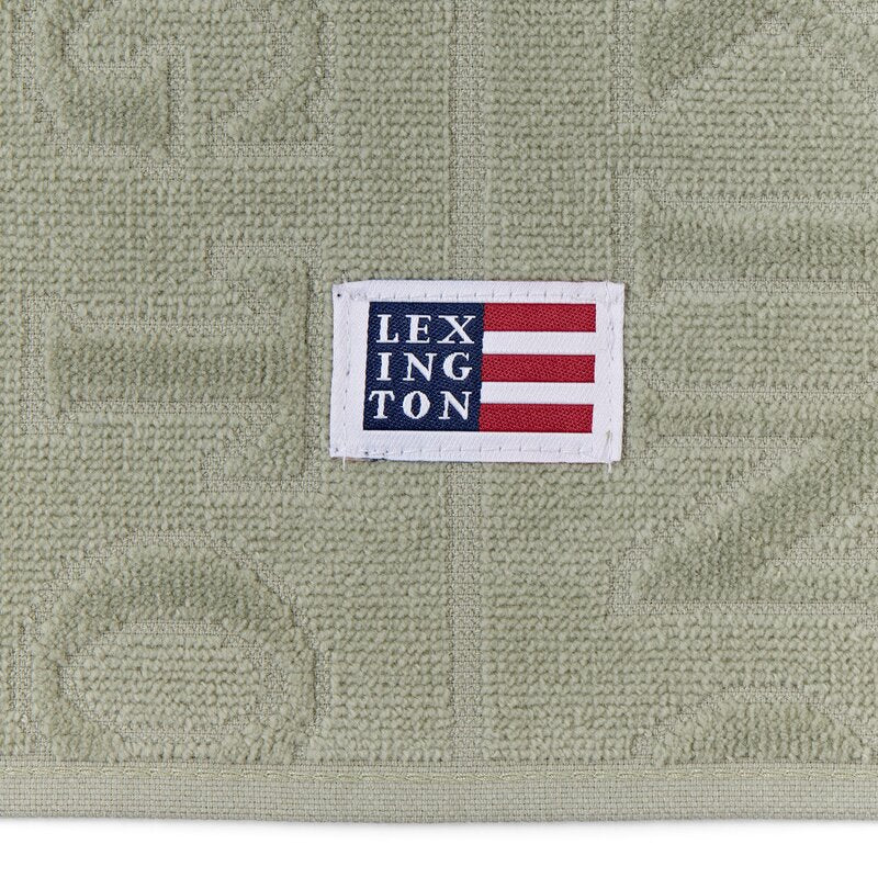 Håndkle velour jacquard 30x50 cm vintage green