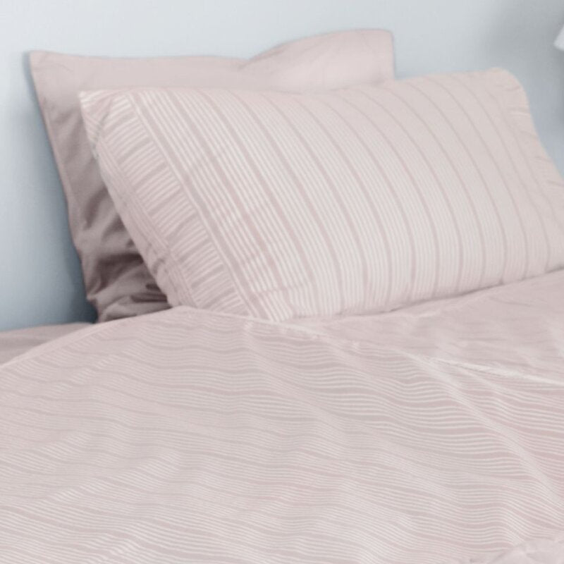 Bedding Collection dynetrekk 150x210+50x60 cm powder rose stripes