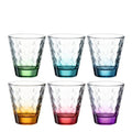 Optic tumblerglass 6 stk assortert