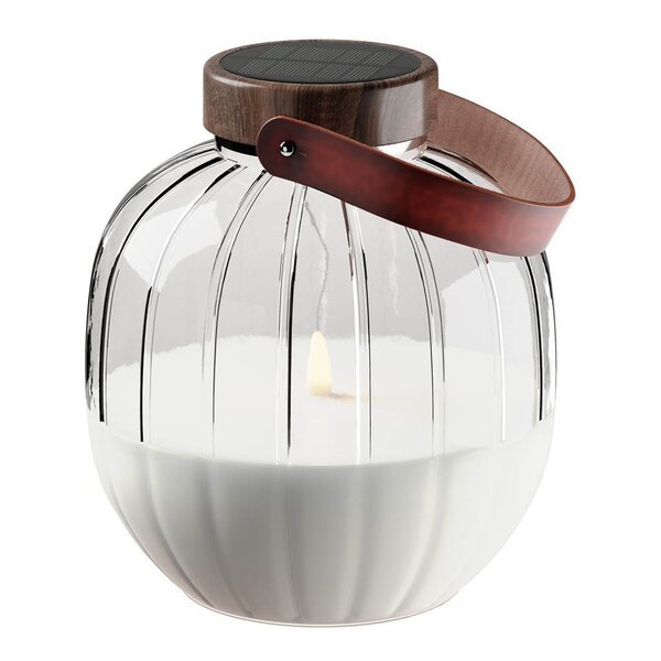 LED glass lanterne 20 x 20 cm solcelledrevet