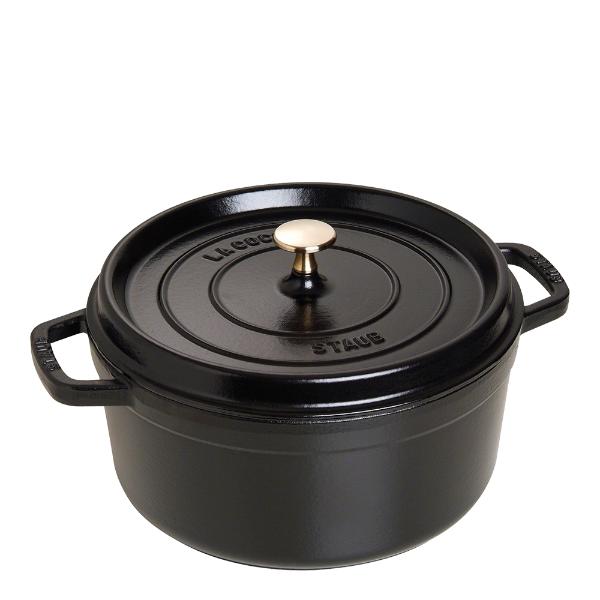 La Cocotte rund gryte 26 cm 5,2L svart
