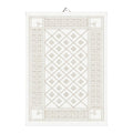 Åttebladrose håndkle 50x70 cm beige
