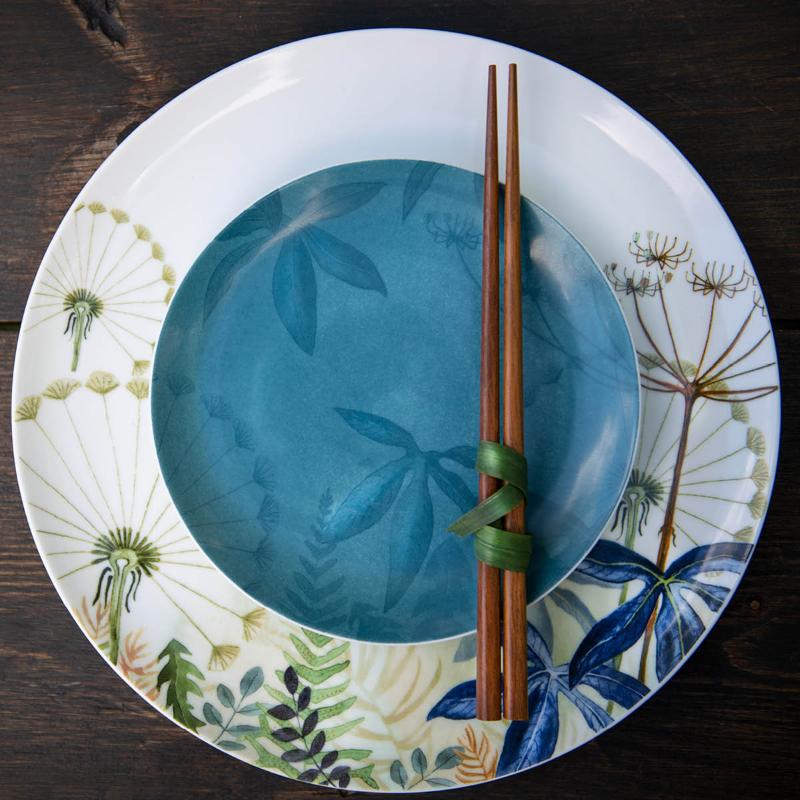 Florytale asjett 17 cm Blue Bird