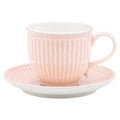 Everyday Alice kopp med fat 20 cl pale pink
