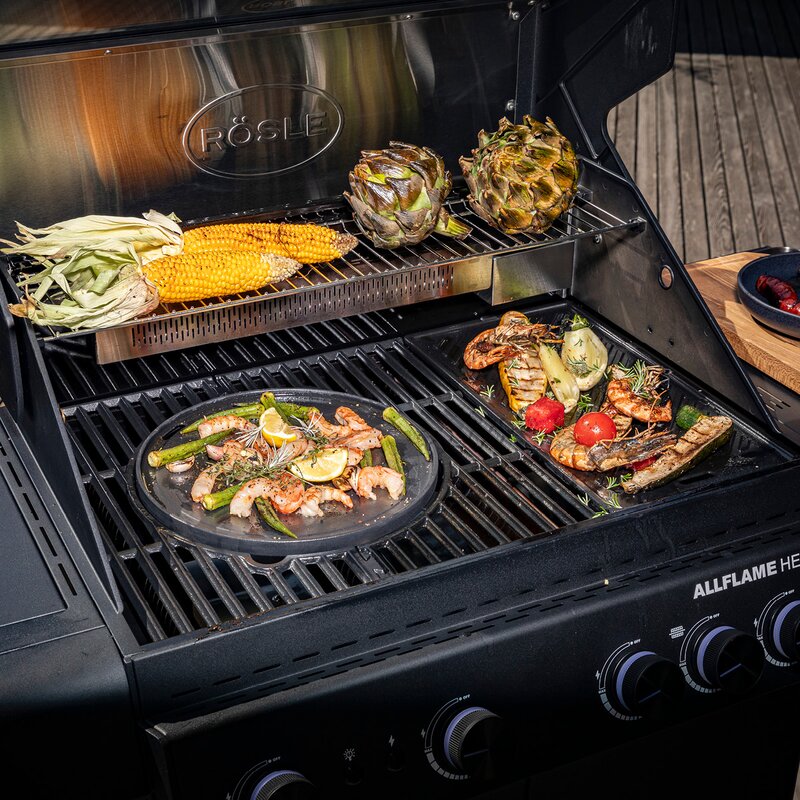 AllFlame Hero 4 gassgrill 21000W svart