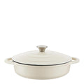 Lav støpejernsgryte 28 cm 2,5L krem