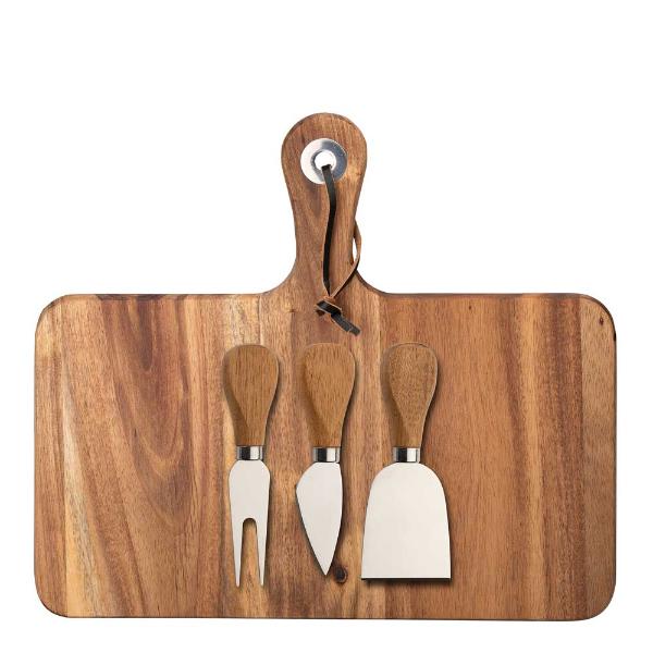 Oline ostebrett 29x25,5 cm med 3 osteverktøy