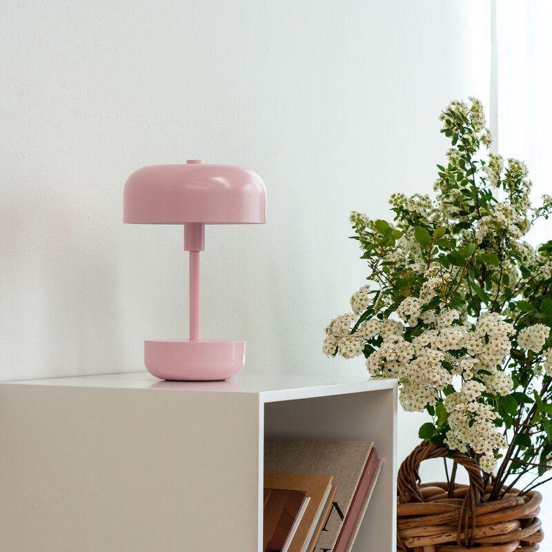 Haipot portable bordlampe 25,7 cm lyserød