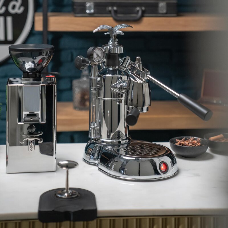 Kube mill kaffekvern 150g cromo polert stål