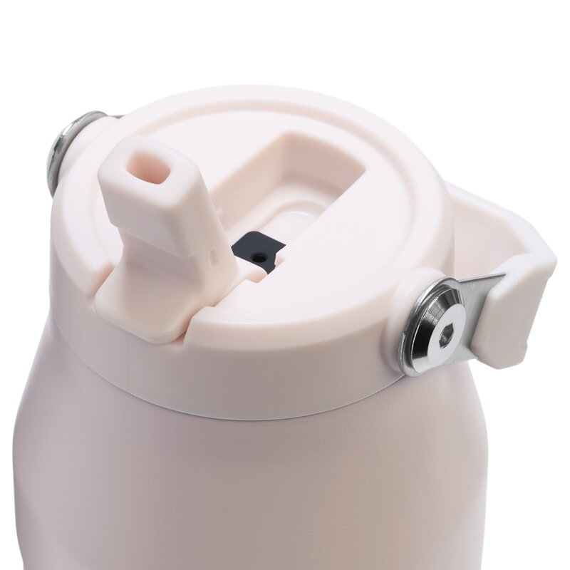 Iceflow flip straw tumbler termoflaske 1L rose quartz