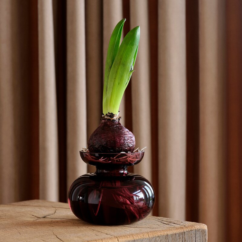 Inu vase 11x9 cm plum