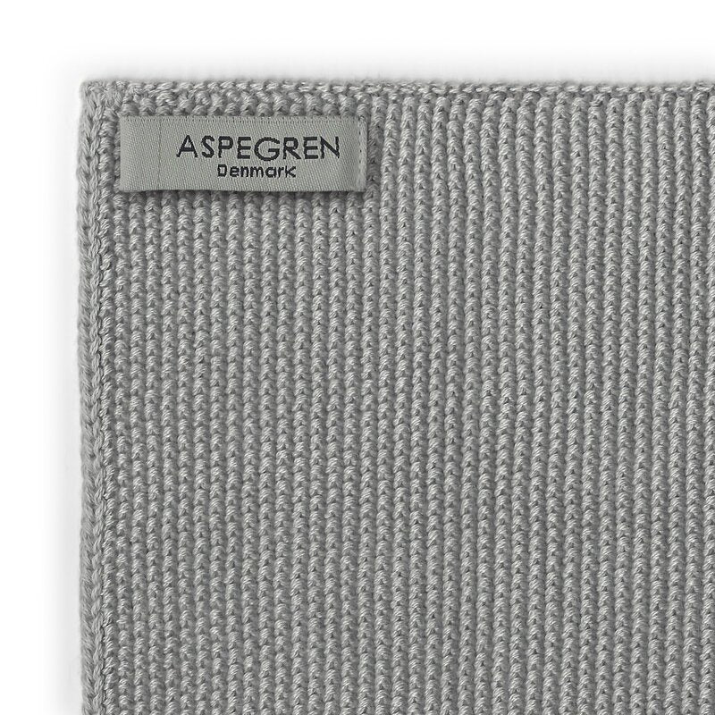 Solid kjøkkenklut strikket 26x26 cm 2 stk gray