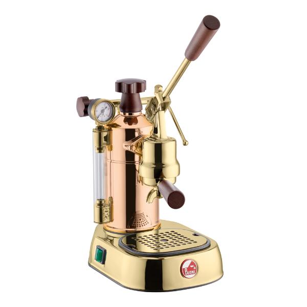 Lever espressomaskin 0,8L professional rame gold kobber