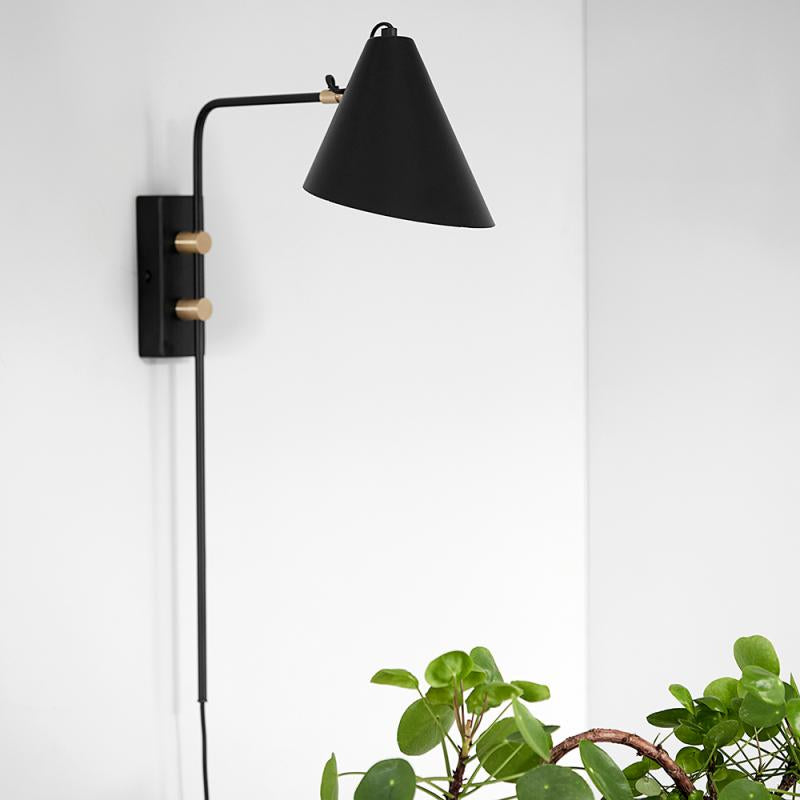 Club vegglampe 62x46 cm svart