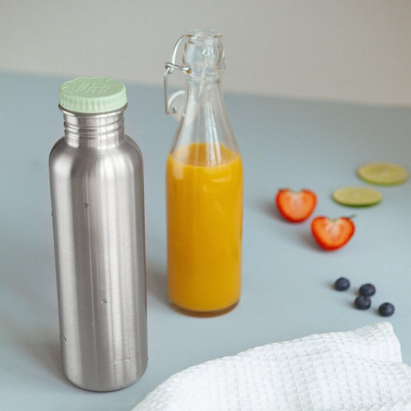 Stålflaske 750 ml gul