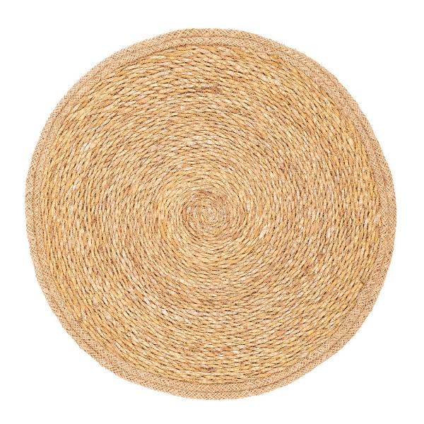 Jute dekkebrikke D38 cm natur