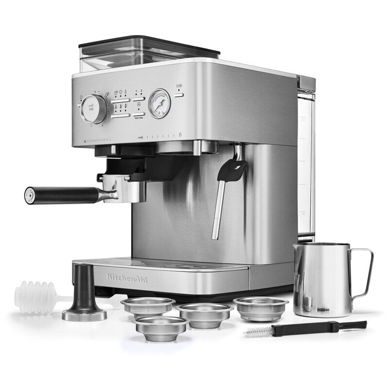 Espressomaskin m/kaffekvern halvautomatisk 5KES6551 rustfritt stål