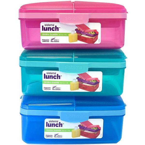 Lunch boks line quaddie 1,5L assortert