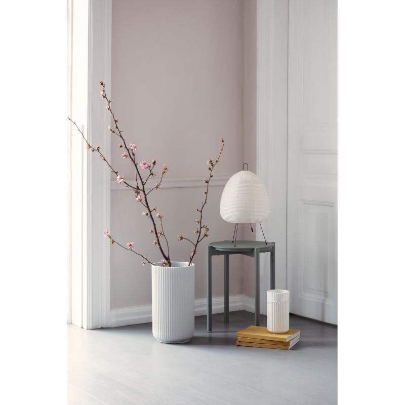 Vase h38 cm hvit