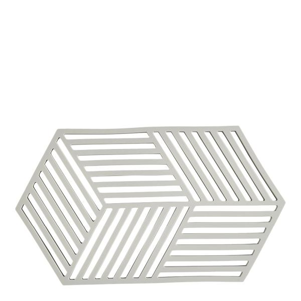 Hexagon bordskåner 24 cm warm grey