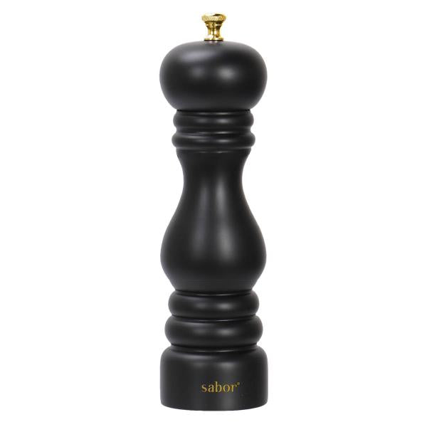 Saltkvern 25 cm svart/messing