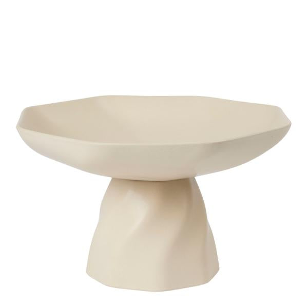 Limfjord fat på fot 28 cm beige