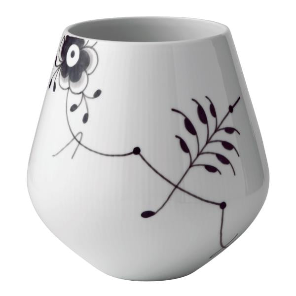 Sort Mega Riflet vase 20,5 cm