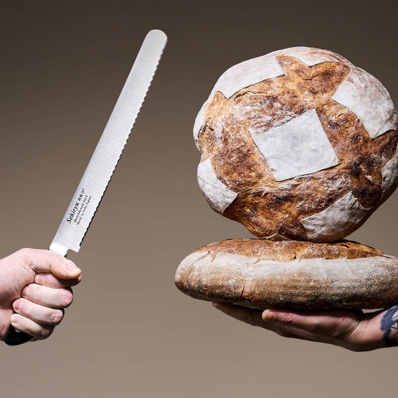 Master brødkniv 25 cm svart