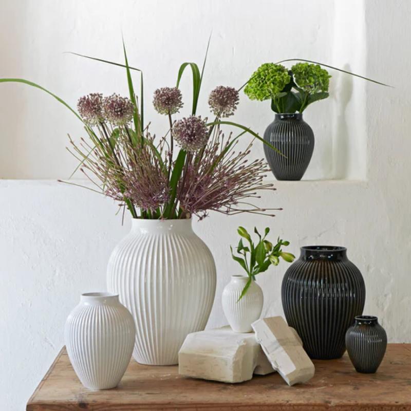 Ripple vase 12,5 cm svart