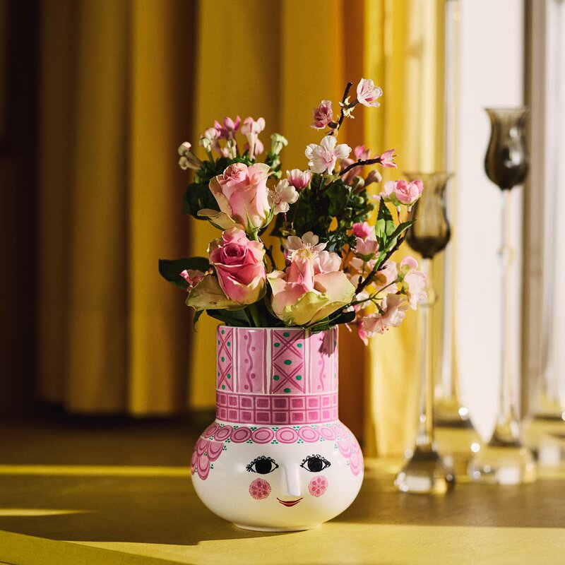 Olga vase 15 cm rosa