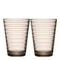Aino Aalto glass 33 cl 2 stk lin