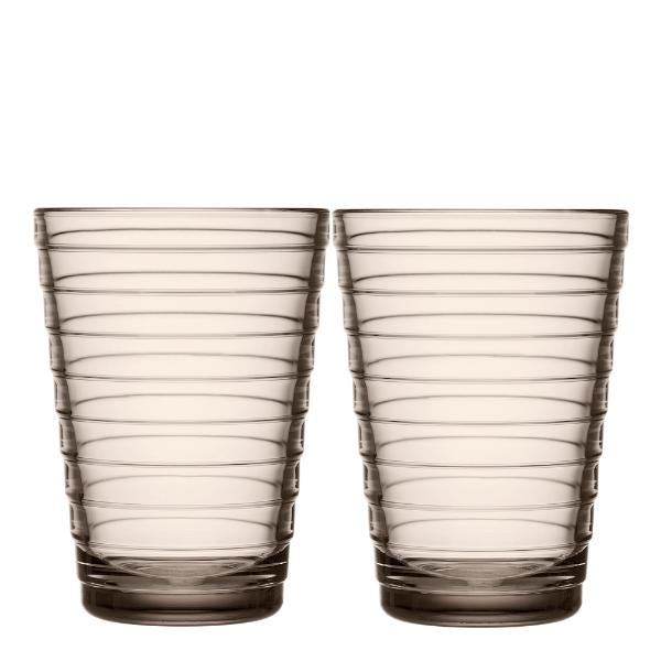Aino Aalto glass 33 cl 2 stk lin