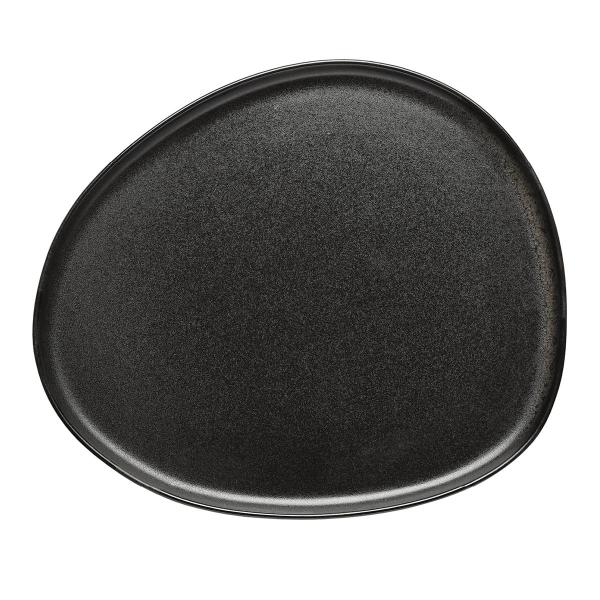 RAW Titanium Black organic tallerken 25x29 cm