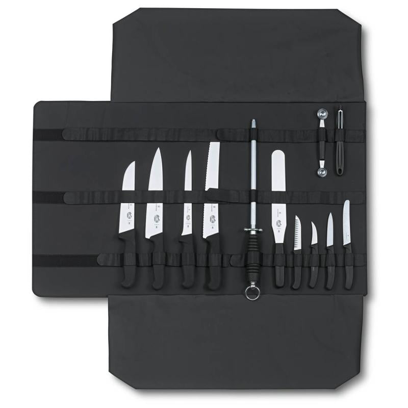 Storage knivmappe stor grå