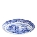 Blue Italian oval tallerken 21 cm blå/hvit