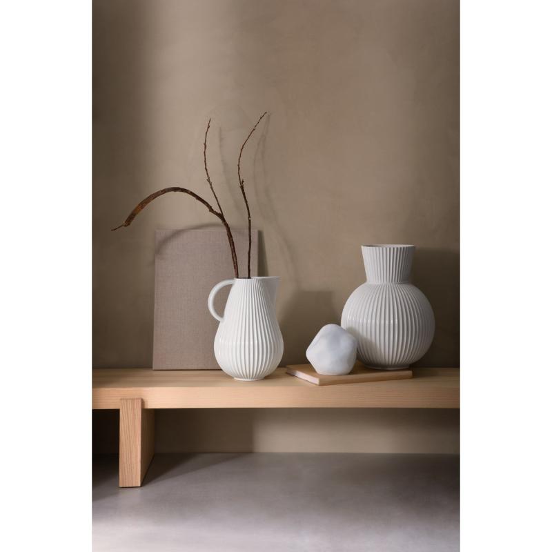 Tura kanne/vase h27,5 hvit