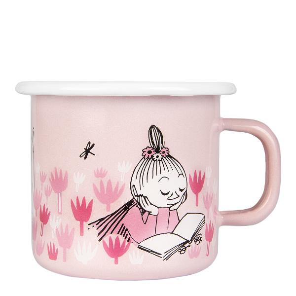 Mummikopp Emalje I hagen 25 cl rosa