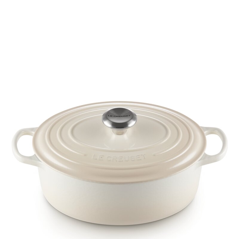 Oval gryte 4,1L meringue