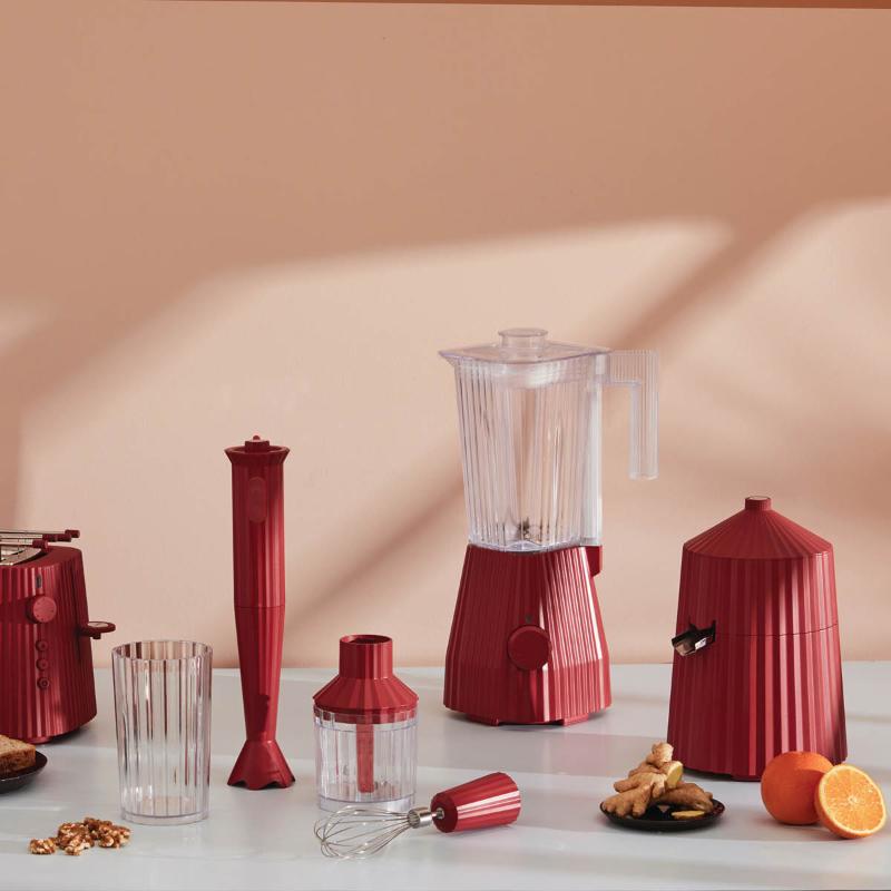 Plissé blender rød