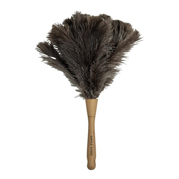 Duster støvkost 25 cm strutsefjær/natur