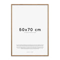Treramme 50x70 cm lys eik