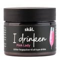 I drinken fargepulver glitter pink lady