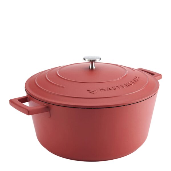 Cast Aluminium gryte 5L 29 cm rød