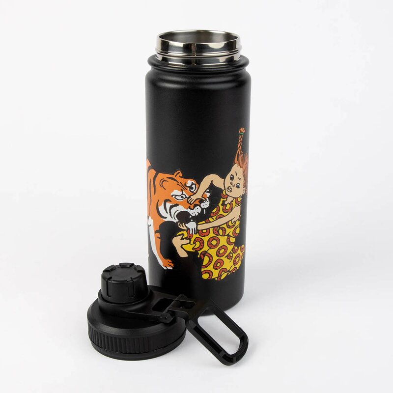 Pippi termoflaske 0,55L Pippi tiger svart